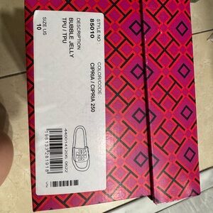 NEW NEVER USED Tory Burch Bubble Jelly Platform Shoes - Cipria